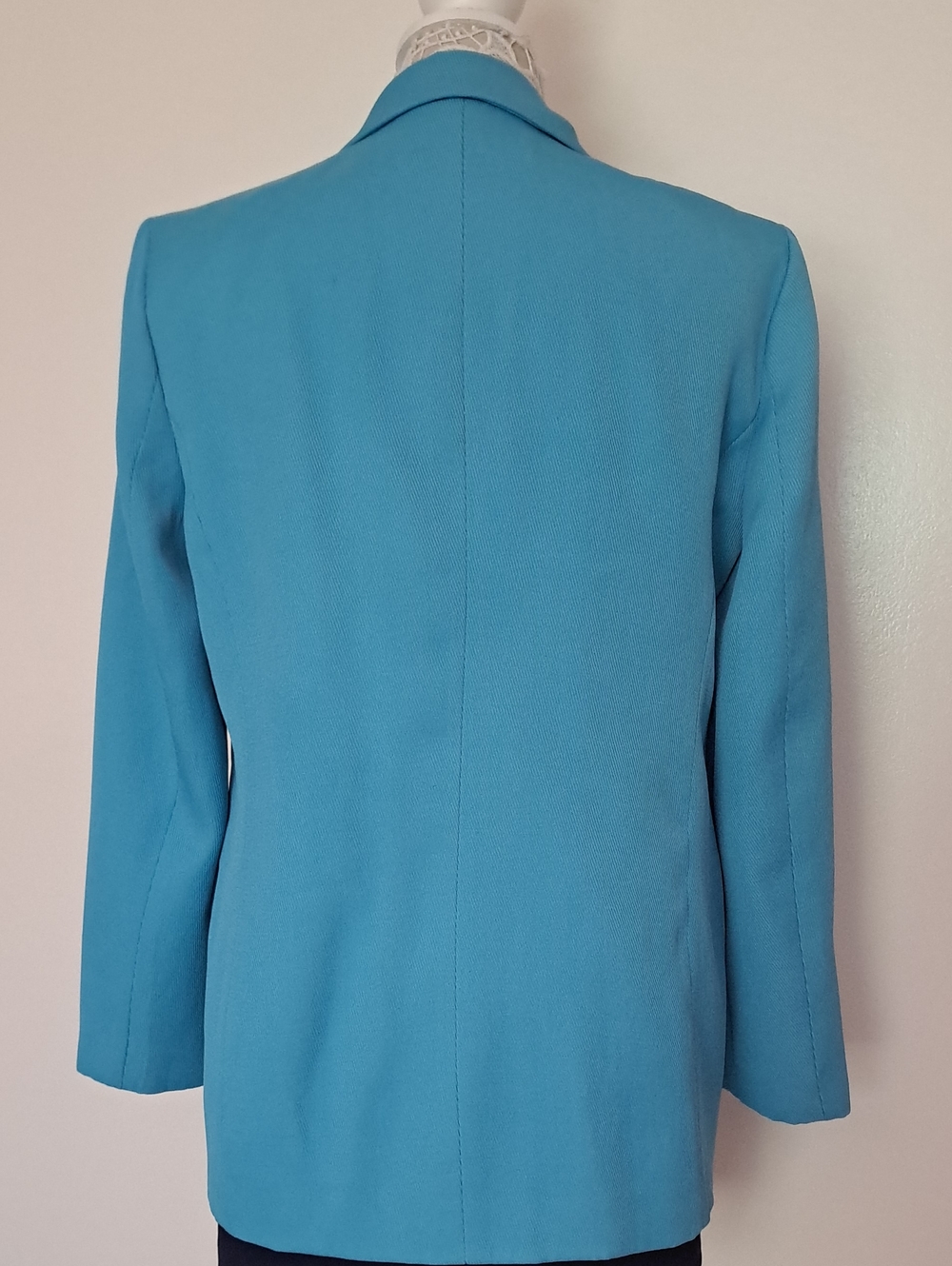 Zara Double-Breasted Bright Turquoise Blazer - Picture 4 of 13